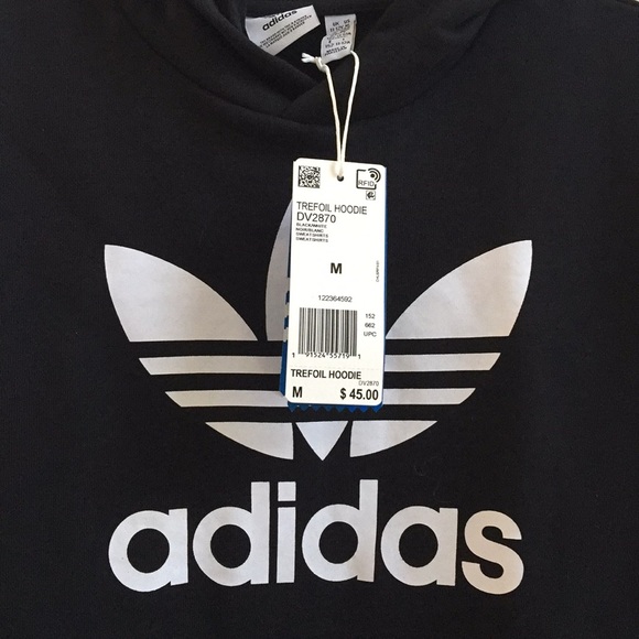 Adidas Trefoil Hoodie Youth big boy Medium - Picture 3 of 7